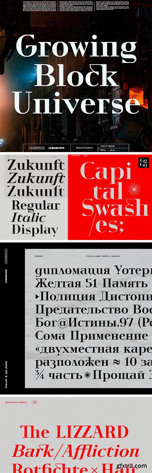 Zukunft Type Family Zukunft Type Family