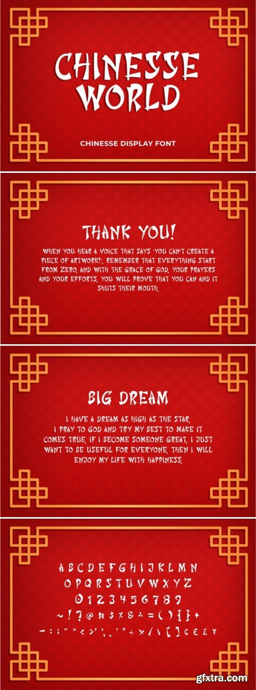 Chinesse World Font