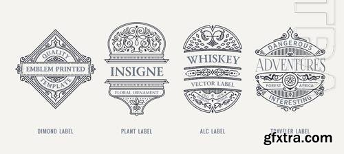 Vector design emblems stickers template beer labels Vector design emblems stickers template beer labels
