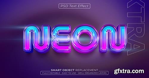 Neon custom text effect 3d style Neon custom text effect 3d style
