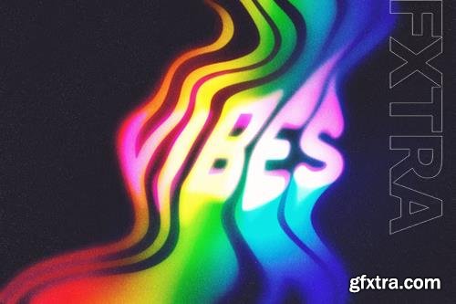 Liquid rainbow text effect Liquid rainbow text effect