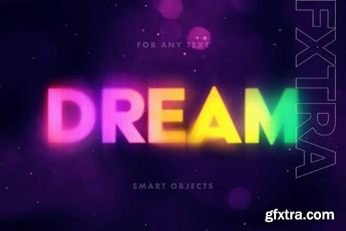 Fireflies blur text effect Fireflies blur text effect