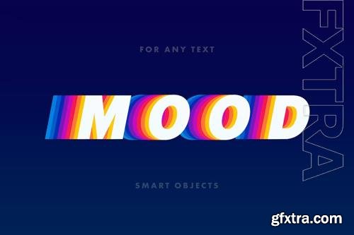 Retro rainbow text effect Retro rainbow text effect