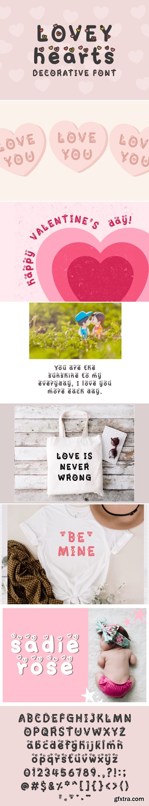 Lovey Hearts Font