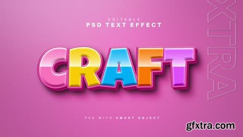 PSD craft text effect PSD craft text effect
