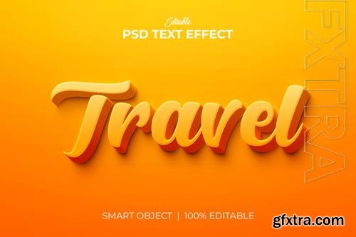 Travel editable 3d text effect premium psd Travel editable 3d text effect premium psd