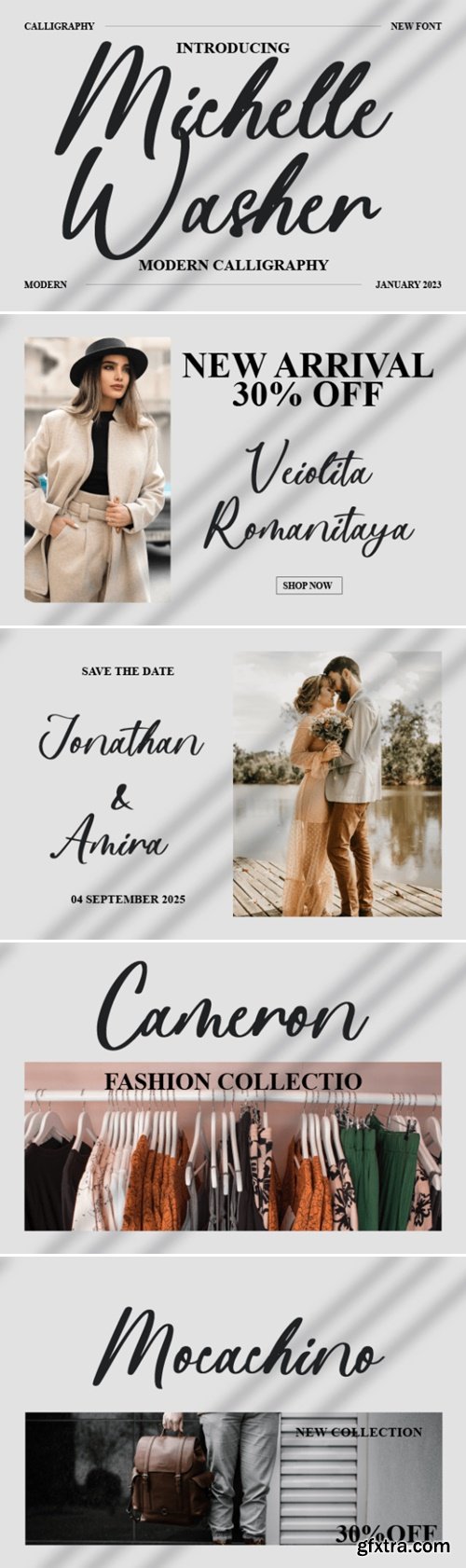 Michelle Washer Font