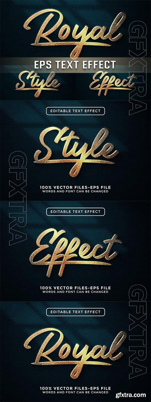Royal Editable Vector Text Effect Royal Editable Vector Text Effect
