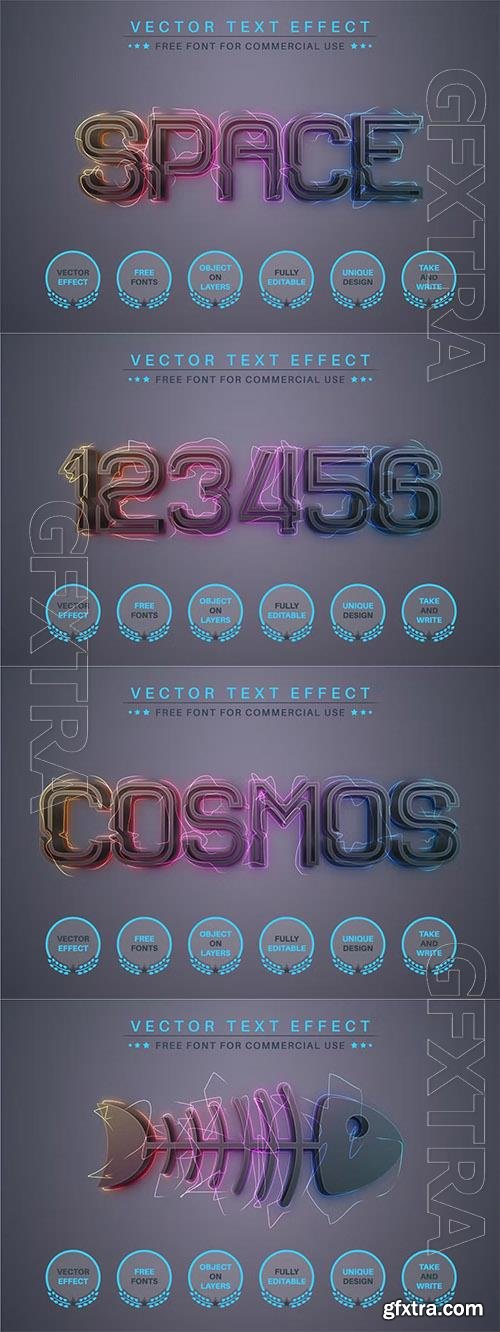 Cosmos - Editable Text Effect, Font Style Cosmos - Editable Text Effect, Font Style