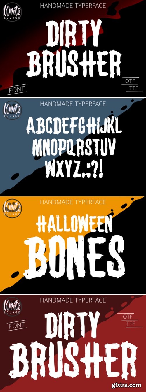 Dirty Brusher Font