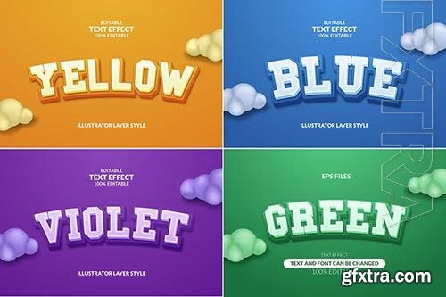 Colorful editable text effect Colorful editable text effect