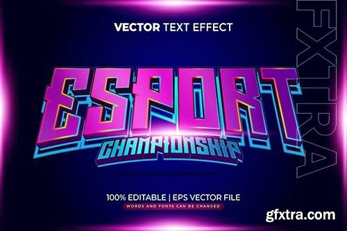 Editable esports championship text effect Editable esports championship text effect