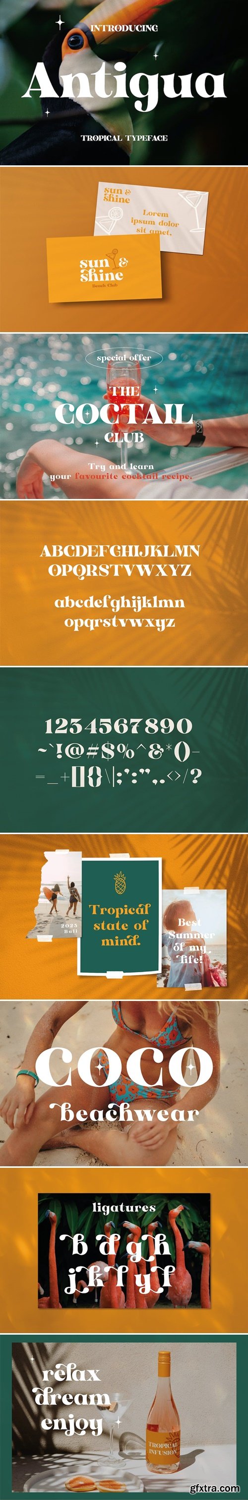Antigua - Tropical Display Font