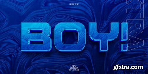 PSD boy 3d editable text effect