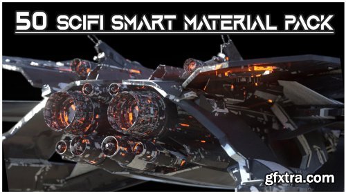 Artstation - 50 High Quality Sci-Fi Smart Material Bundle