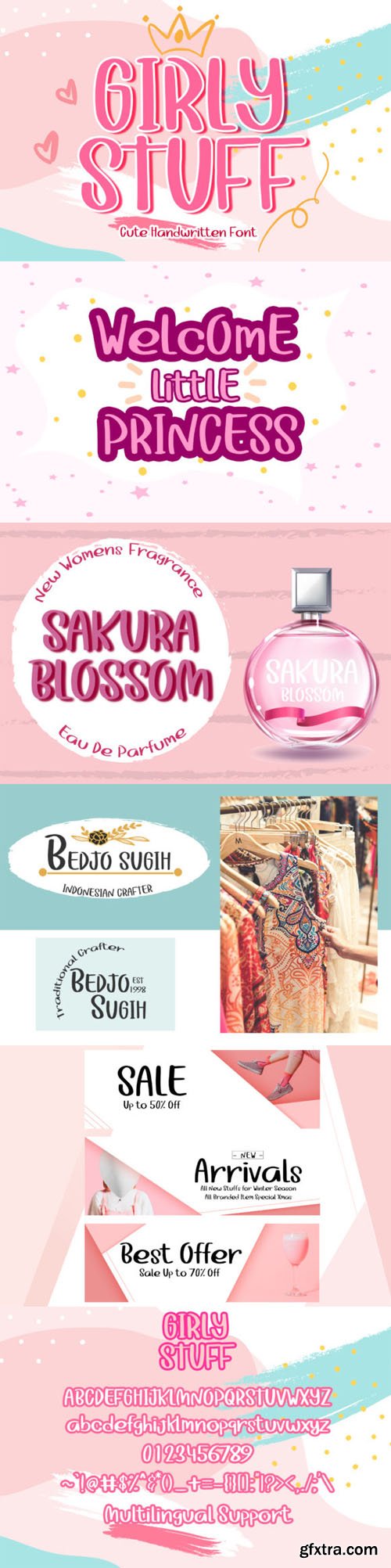 Girly Stuff - Natural Handwritten Font Girly Stuff - Natural Handwritten Font