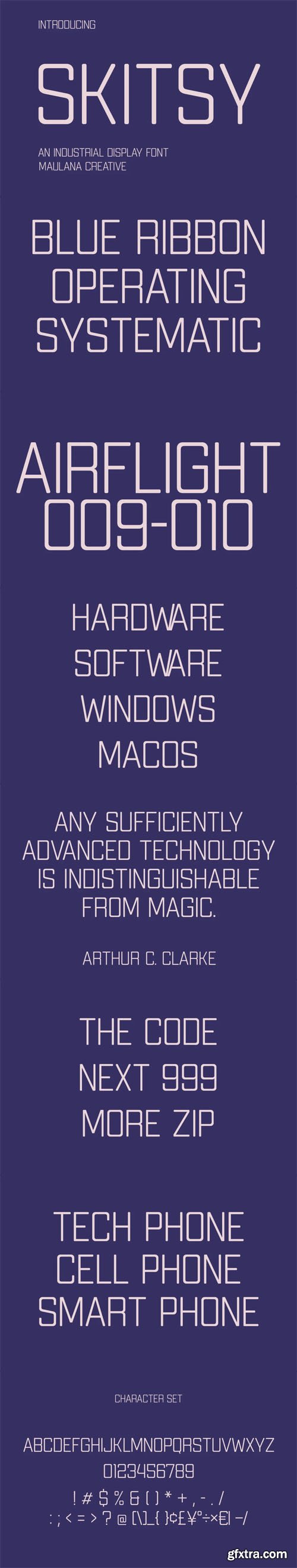 Skitsy - Industrial Display Font Skitsy - Industrial Display Font