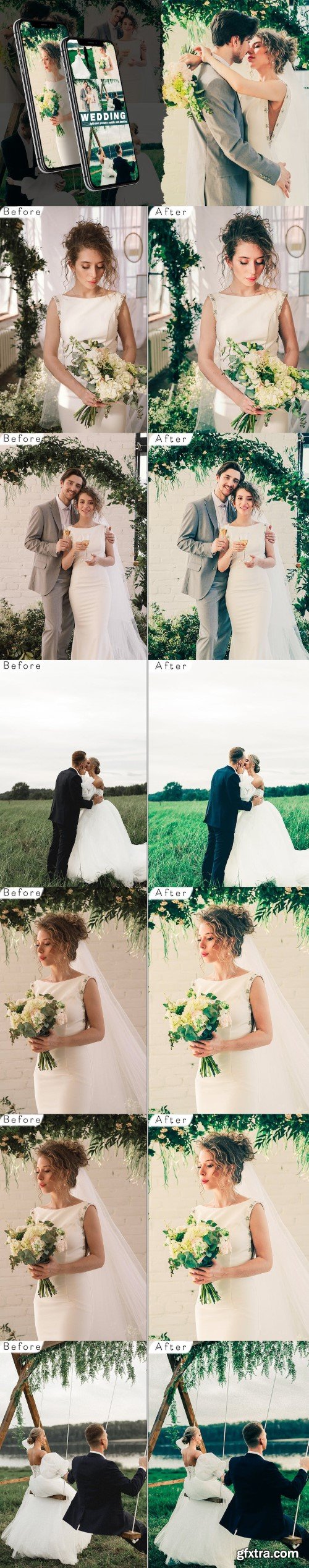 Wedding LIghtroom Presets Mobile and Desktop UZSCST6