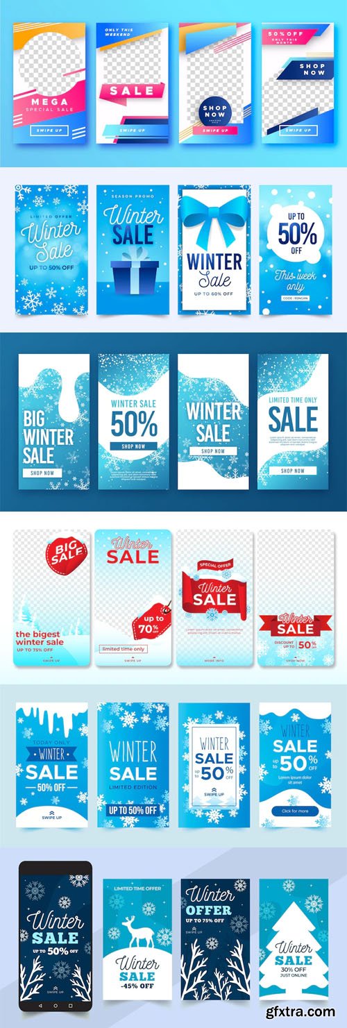 40+ Winter Sales Instagram Stories Vector Design Templates 40+ Winter Sales Instagram Stories Vector Design Templates