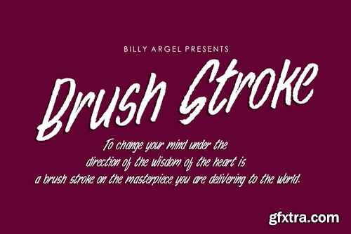 Brush Stroke Font