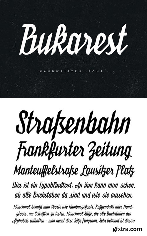 Bukarest Handwriting Font