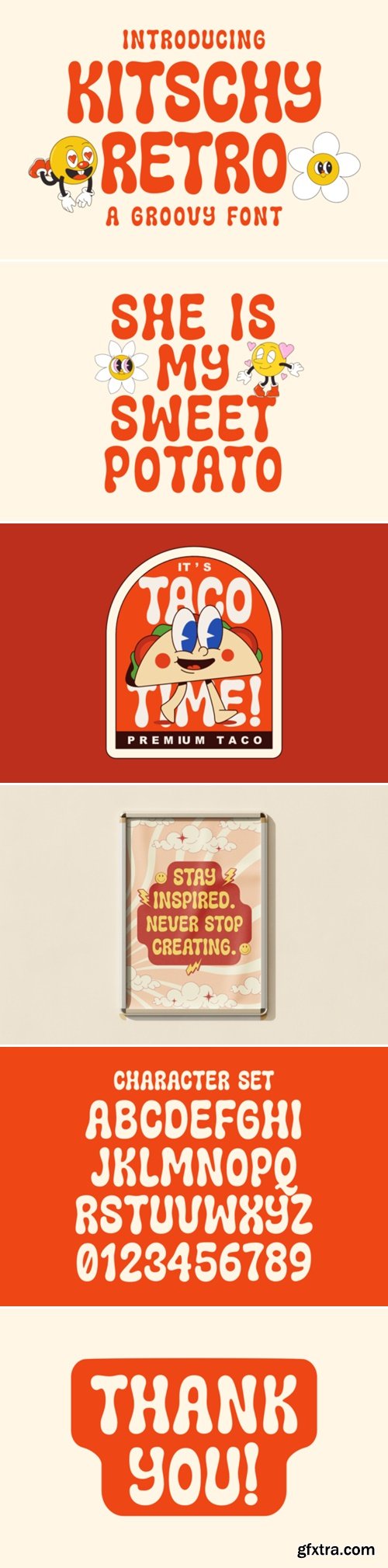 Kitschy Retro Font