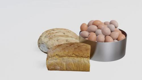 Videohive - Eggs And Bread - 43106616 - 43106616