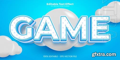 Vector game editable text effect in modern trend style