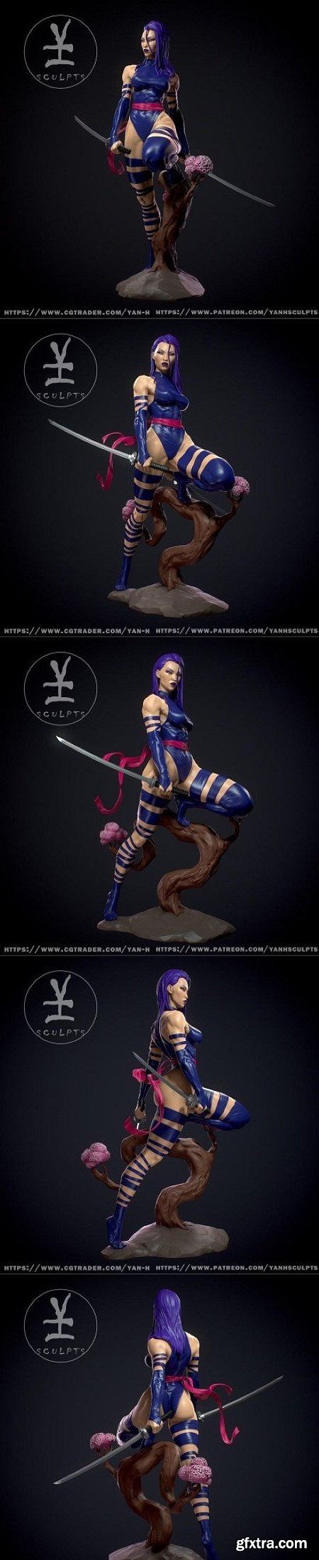 Psylocke – Yan-H – 3D Print Model