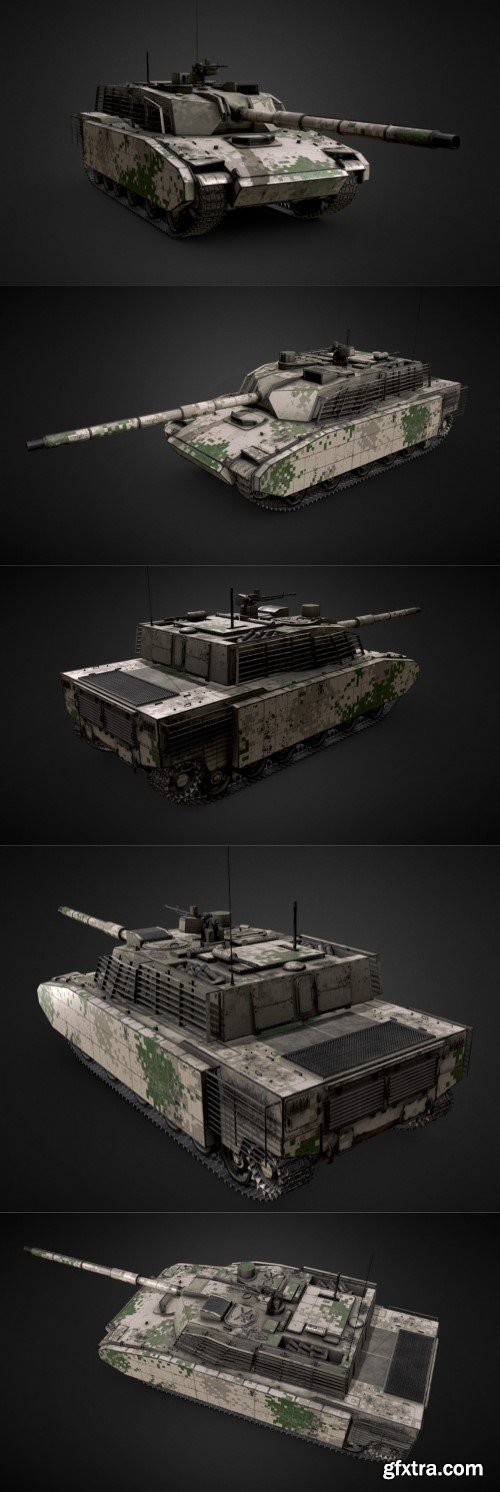 VT-5 Tank 3d model