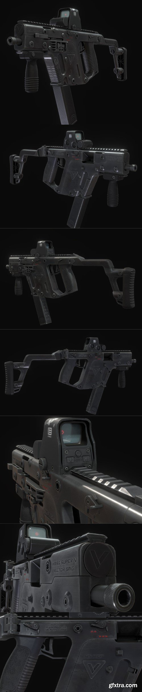 Kriss Vector Gen.1 (collimator) 3d model