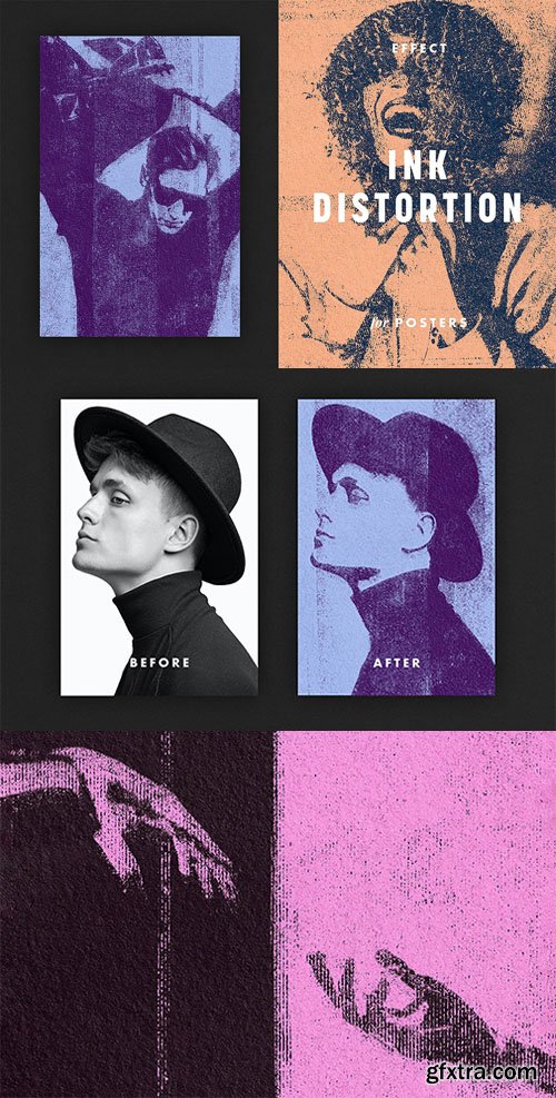 Ink Distortion Photo Effect for Photoshop Ink Distortion Photo Effect for Photoshop