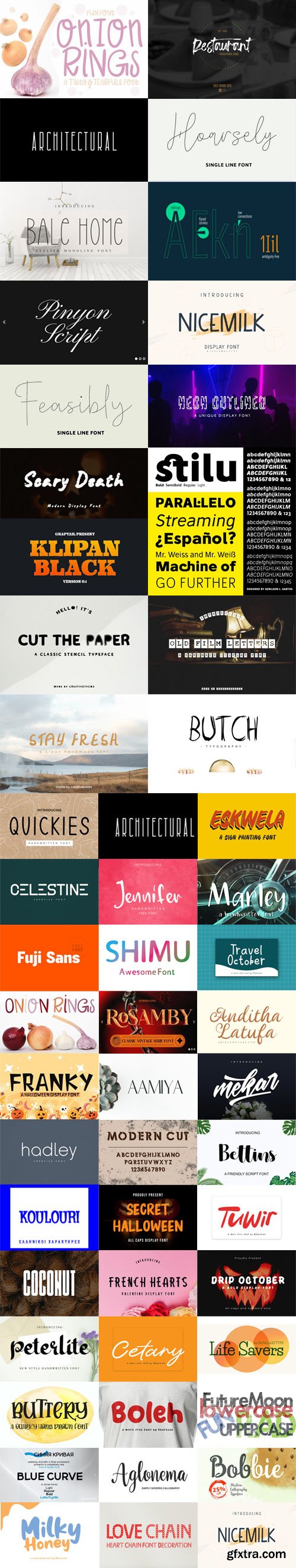JAN-2023 Font Bundle Vol.2 [55 Fonts]