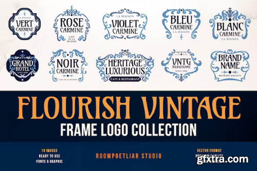 Flourish Vintage Logo Collection