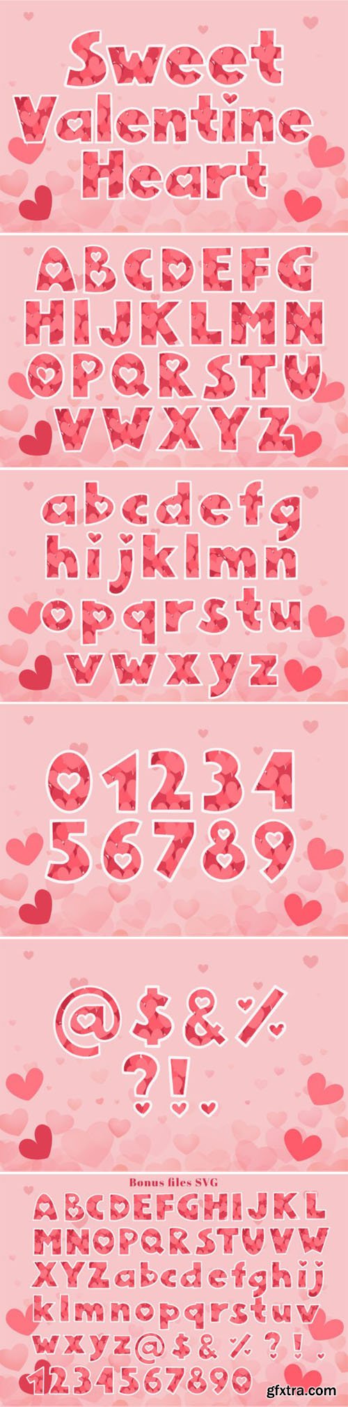 Sweet Valentine Heart - Lovely Designed Color Font Sweet Valentine Heart - Lovely Designed Color Font