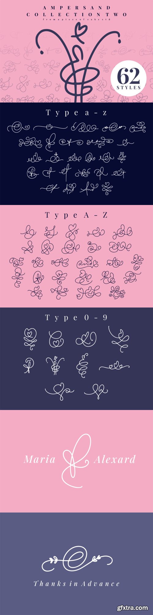 Ampersand Collection V2 - Delicate Handwritten Dingbats Font Ampersand Collection V2 - Delicate Handwritten Dingbats Font