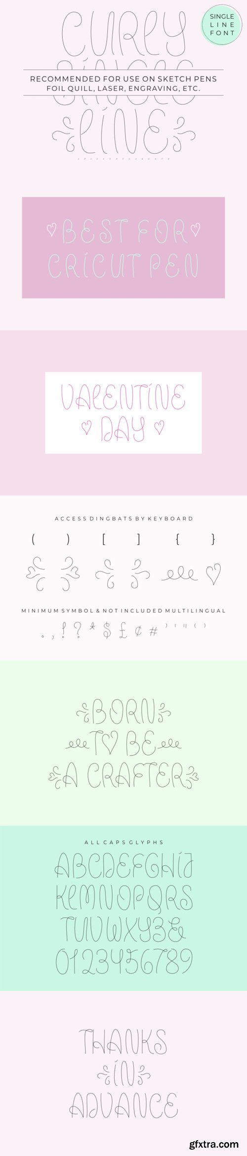 Curly Single Line Font Curly Single Line Font