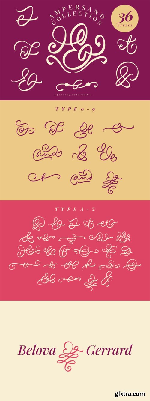 Ampersand Collection V1 - Delicate Handwritten Dingbats Font Ampersand Collection V1 - Delicate Handwritten Dingbats Font