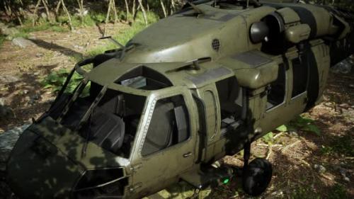 Videohive - Military Helicopter in Deep Jungle - 43220833 - 43220833