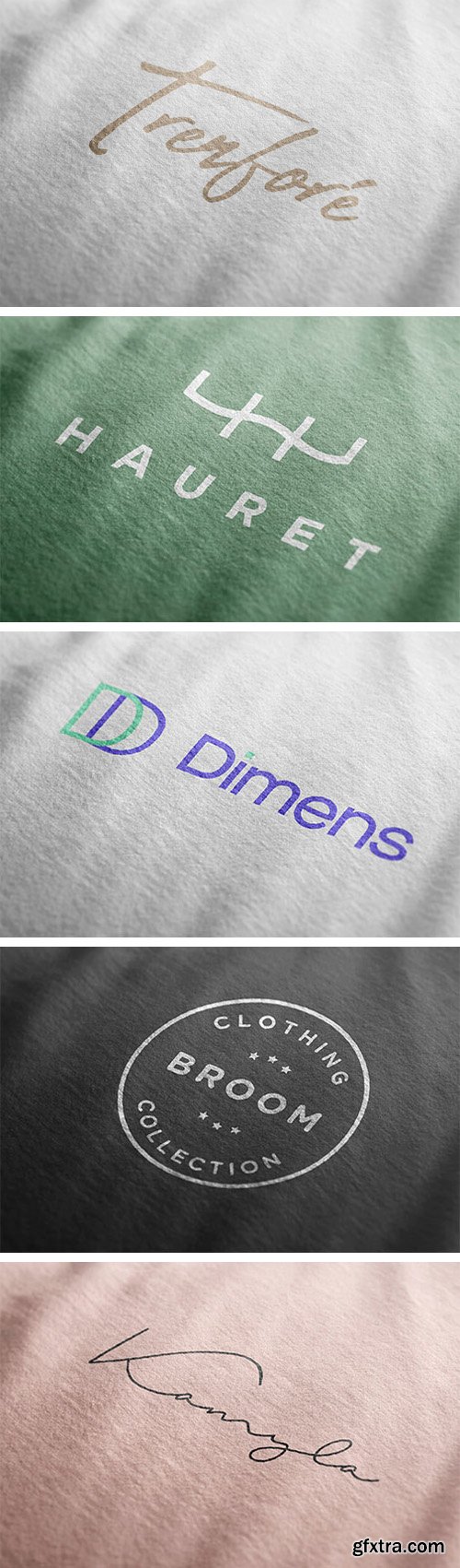 Exquisite Fabric Logo PSD Mockup Template Exquisite Fabric Logo PSD Mockup Template