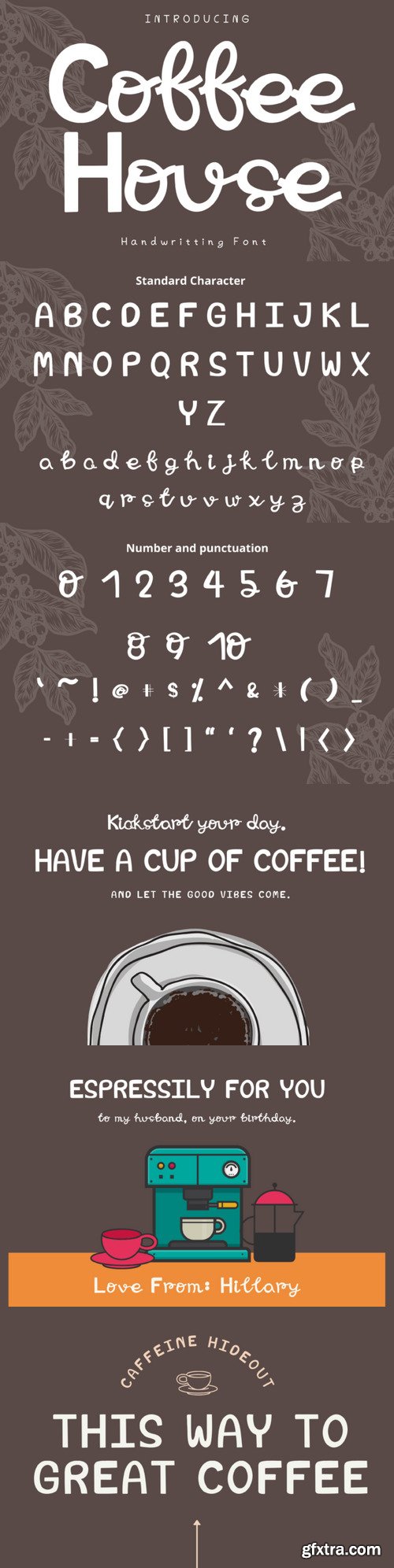 Coffee House Font » GFxtra