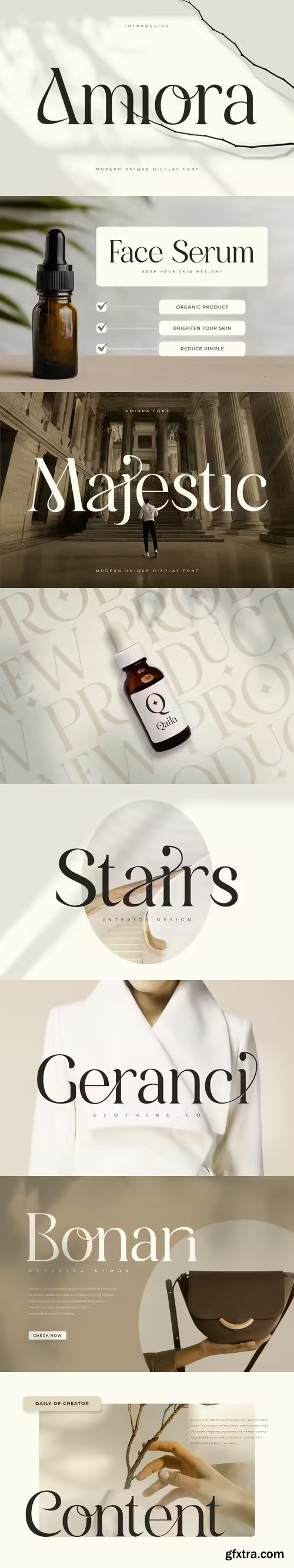 Amiora - Modern Unique Display Font