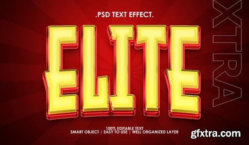 PSD elite modern 3d text style effect premium text effect