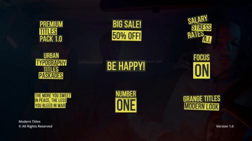 Videohive - Modern Titles | FCP - 43277355 - 43277355