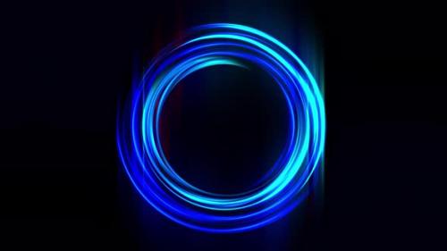 Videohive - Abstract neon background. Shining ring around. Sparks particle background - 43318951 - 43318951