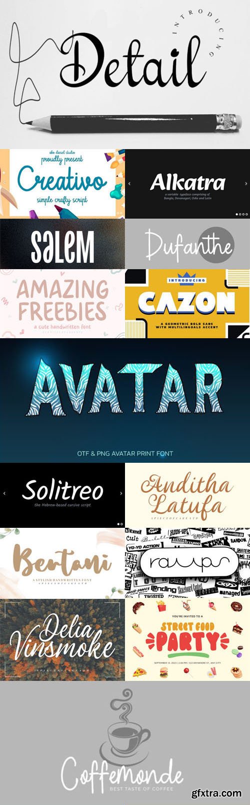 Feb-2023 Font Bundle Vol.1 [26 Fonts]