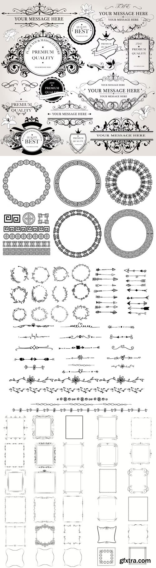 Ornaments - 20 Vector Design Graphics Collection Ornaments - 20 Vector Design Graphics Collection