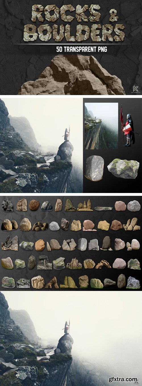 Rocks & Boulders Pack - 50 Transparent PNG Rocks & Boulders Pack - 50 Transparent PNG