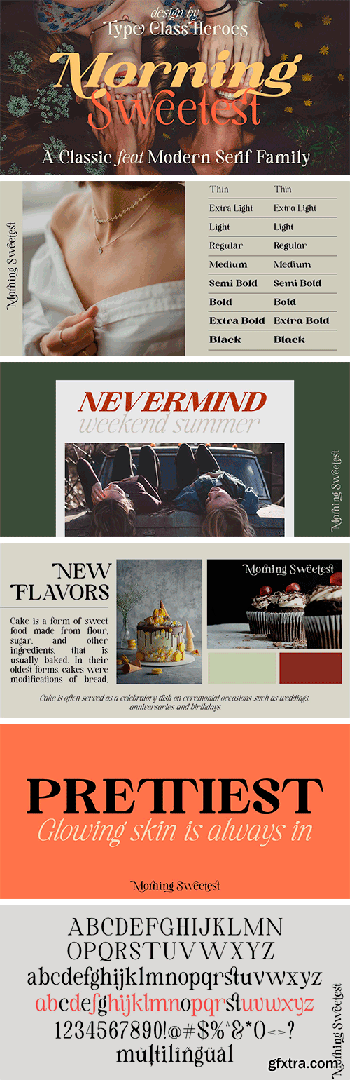 Morning Sweetest Font Family Morning Sweetest Font Family