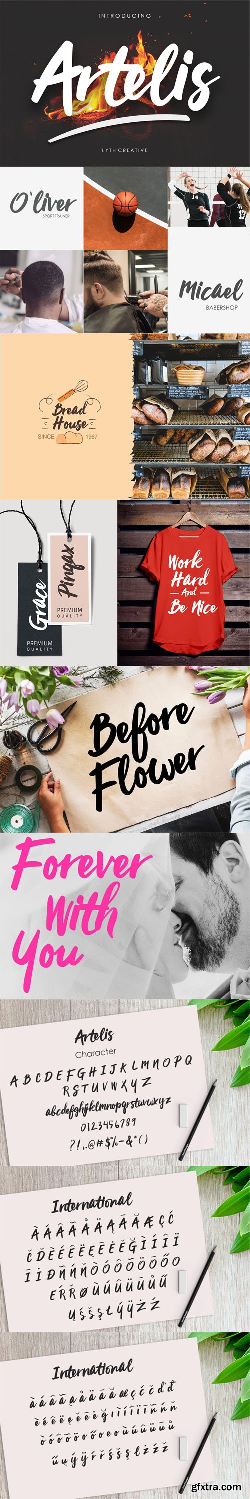 Artelis - Unique Handwritten Font Artelis - Unique Handwritten Font